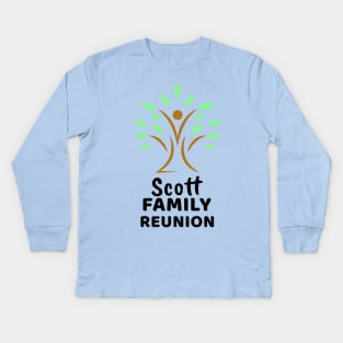 Scott Family Reunion Design Kids Long Sleeve T-Shirt